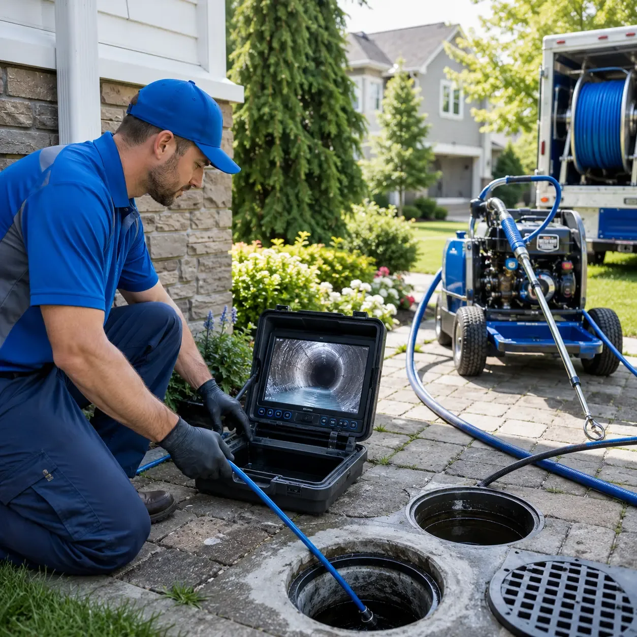 Outdoor drain cleaning professionals serving Porterfield, WI