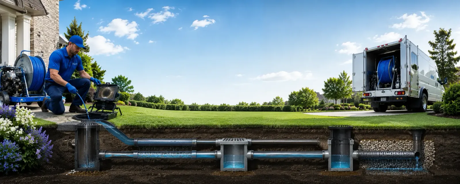 Outdoor drain cleaning information for Porterfield, WI